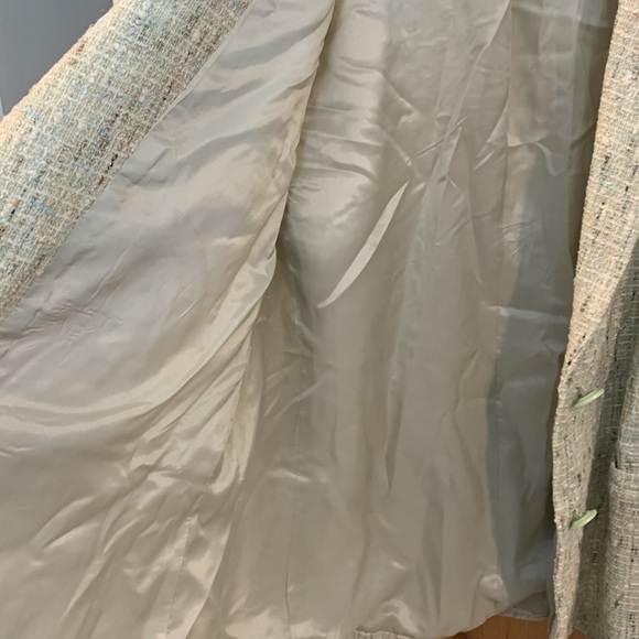 🌟🌟🌟 Gallant New York Mint Green Tweed Blazer, Lined, Pockets, Size 10 - Picture 6 of 8